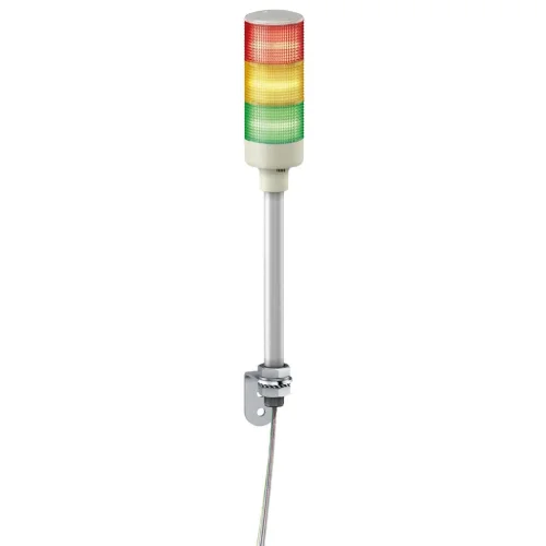 Schneider Electric XVGB3S Easy Harmony Xvg, Monoblok Işıklı Kolon, Ø60, Kırmızı Turuncu Yeşil, Sabit Işıklı, Buzzer, Alüminyum Tüp Montajı Ve L Braket, Ip23, 24 V Ac/Dc - 1