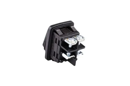 Emas A54B4Y11 30*22mm Siyah Gövde 2NO Işıklı Vidalı (0-I) Baskılı Yeşil A54 Serisi Anahtar - 2