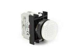 Emas B050XB Plastik LED'li 12-30V AC/DC Beyaz 22 mm Sinyal 