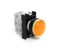 Emas B080XS Plastik LED'li 12-30V AC/DC Sarı 22 mm Sinyal 