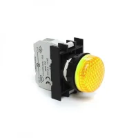 Emas B0S0XS Plastik LED'li 100-230V AC Sarı 22 mm Sinyal - 1