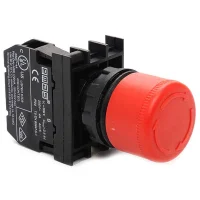 Emas B100E30 Plastik 1NO Acil Stop 30 mm Çevirmeli Kırmızı 22 mm Buton - 1