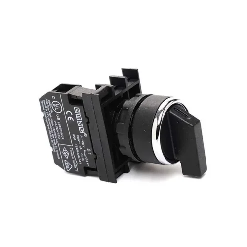 Emas B100S30 Plastik 1NO (II-0-I) 60° Seçici Kalıcı 22 mm Buton - 1