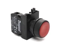 Emas B101C Plastik 2NO Mandallı Kalıcı Beyaz (0-I) Baskılı 22 mm Buton - 1