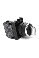 Emas B101SL30B Plastik 2NO (II-0-I) 60° Seçici Kalıcı Işıklı Beyaz 22 mm Buton 