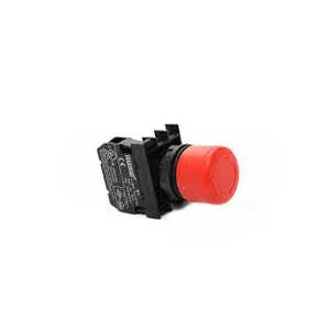 Emas B102E30 Plastik 1NO+1NC Acil Stop 30 mm Çevirmeli Kırmızı 22 mm Buton - 1
