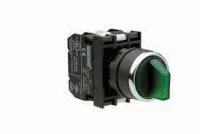 Emas B130SL20Y Plastik Ba9S Duylu 1NO (0-I) 60° Seçici Kalıcı Işıklı Yeşil 22 mm Buton - 1