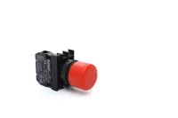 Emas B200E30 Plastik 1NC Acil Stop 30 mm Çevirmeli Kırmızı 22 mm Buton - 2