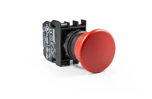 Emas B200MK Plastik 1NC Yaylı 40 mm Mantar Kırmızı 22 mm Buton - 1