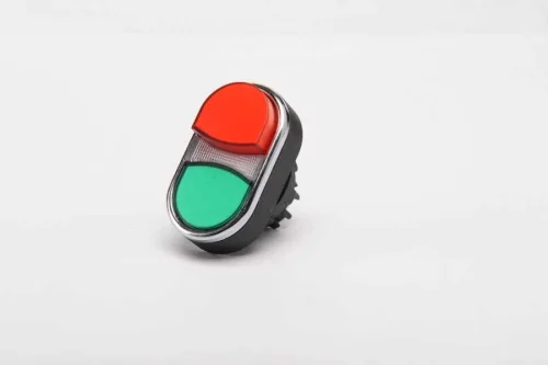 Emas BDK21KY Çiftli 1 Çıkık Kırmızı-Yeşil Buton Kafası - 1