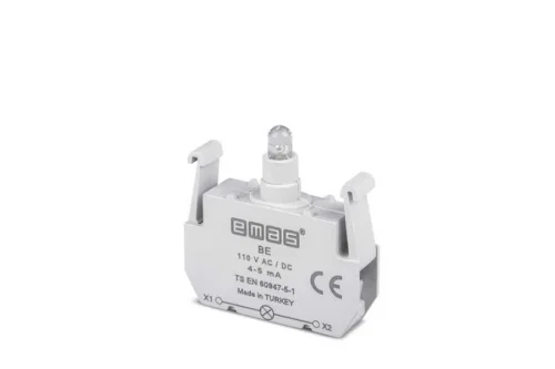 Emas BE LED'li 110V AC/DC Mavi Sinyal Blok - 1