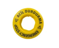 Emas BET60LED1 24V AC/DC Sürekli Yanar (EMERGENCY-ACİL DURDURMA) Baskılı LED'li Etiket - 1