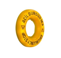 Emas BET60LED1 24V AC/DC Sürekli Yanar (EMERGENCY-ACİL DURDURMA) Baskılı LED'li Etiket - 2