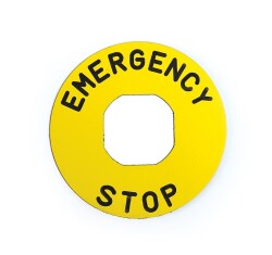 Emas BET60P (EMERGENCY STOP) Baskılı Etiket - 1