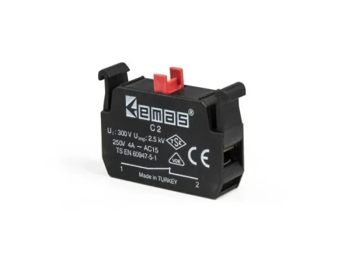 Emas C2-2 1NC 690V Kontak Blok - 1