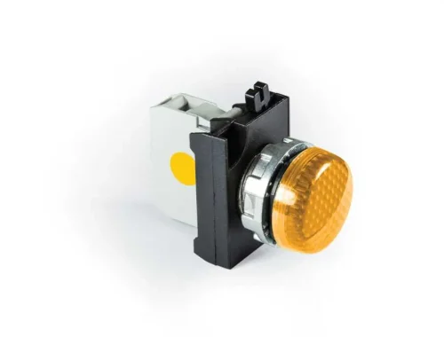 Emas CM080XS Metal LED'li 12-30V AC/DC Sarı 22 mm Sinyal - 1