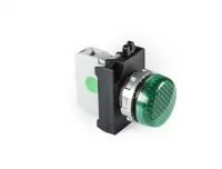 Emas CM090XY Metal LED'li 12-30V AC/DC Yeşil 22 mm Sinyal 