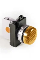 Emas CM0F0XS Metal LED'li 110V AC/DC Sarı 22 mm Sinyal 