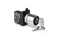 Emas CM100AC20 Metal 1NO (0-I) 60° Anahtarlı Kalıcı Tüm Pozisyonlarda Anahtarı Çıkan 22 mm Buton - 1