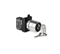 Emas CM101AA30 Metal 2NO (II-0-I) 60° Anahtarlı Kalıcı 0 Pozisyonunda Anahtarı Çıkan 22 mm Buton - 1