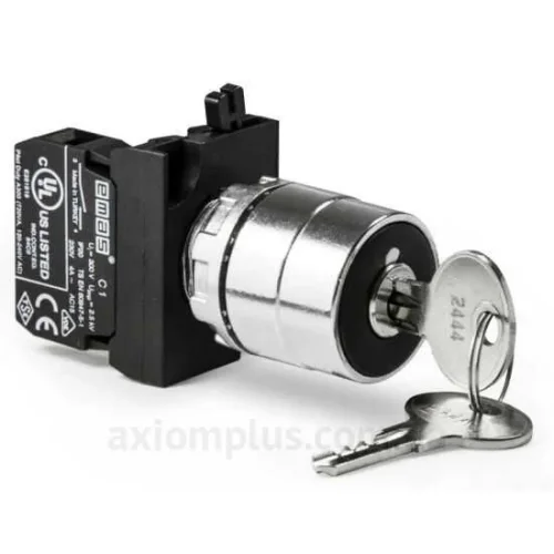 Emas CM101AC20 Metal 2NO (0-I) 60° Anahtarlı Kalıcı Tüm Pozisyonlarda Anahtarı Çıkan 22 mm Buton - 1