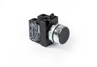 Emas CM101DH Metal 2NO Yaylı Düz Siyah 22 mm Buton 