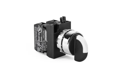 Emas CM101S30 Metal 2NO (II-0-I) 60° Seçici Kalıcı 22 mm Buton - 1