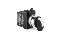 Emas CM101S32 Metal 2NO (II-0-I) 60° Seçici Çift Dönüşlü 22 mm Buton - 1