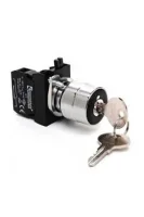 Emas CM102AC20 Metal 1NO+1NC (0-I) 60° Anahtarlı Kalıcı Tüm Pozisyonlarda Anahtarı Çıkan 22 mm Buton - 1