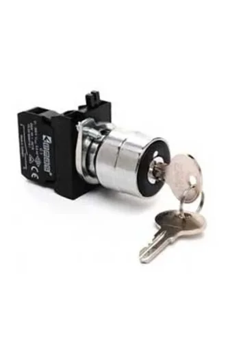 Emas CM102AC20 Metal 1NO+1NC (0-I) 60° Anahtarlı Kalıcı Tüm Pozisyonlarda Anahtarı Çıkan 22 mm Buton - 1