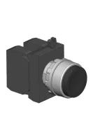 Emas CM102HH Metal 1NO+1NC Yaylı Çıkık Siyah 22 mm Buton 