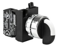 Emas CM150S20 Metal LED'li 1NO 12-30V AC/DC (0-I) 60° Seçici Kalıcı 22 mm Buton - 1