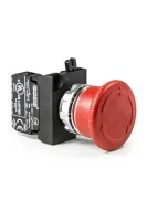 Emas CM200EK30 Metal 1NC Acil Stop 30 mm Çevirmeli Kısa Kırmızı 22 mm Buton - 1