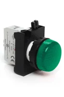 Emas CP0G0XY Plastik LED'li 110V AC/DC Yeşil 22 mm Sinyal 