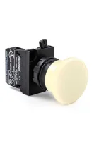 Emas CP100MB Plastik 1NO Yaylı 40 mm Mantar Beyaz 22 mm Buton 