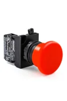 Emas CP100MK Plastik 1NO Yaylı 40 mm Mantar Kırmızı 22 mm Buton - 1