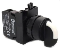 Emas CP101S30 Plastik 2NO (II-0-I) 60° Seçici Kalıcı 22 mm Buton - 1