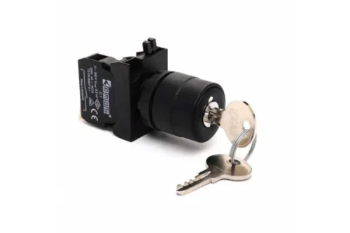 Emas CP102AC20 Plastik 1NO+1NC (0-I) 60° Anahtarlı Kalıcı Tüm Pozisyonlarda Anahtarı Çıkan 22 mm Buton - 1