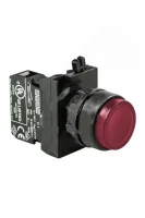 Emas CP102HK Plastik 1NO+1NC Yaylı Çıkık Kırmızı 22 mm Buton - 1