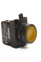 Emas CP200DS Plastik 1NC Yaylı Düz Sarı 22 mm Buton 