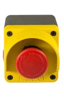 Emas CP200E40S Plastik 1NC Acil Stop 40 mm Çevirmeli Sarı 22 mm Buton - 1