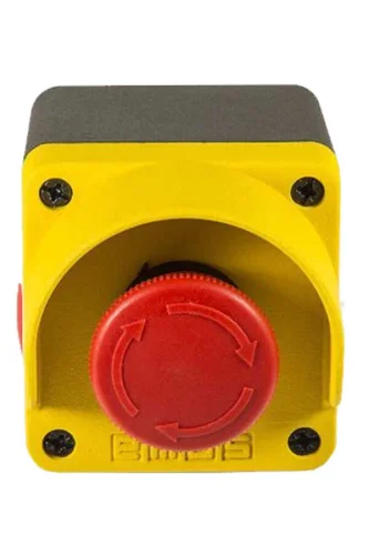 Emas CP200E40S Plastik 1NC Acil Stop 40 mm Çevirmeli Sarı 22 mm Buton - 1