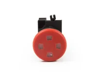 Emas CP200EP Plastik 1NC Acil Stop 40 mm Çekmeli Pencereli Kırmızı 22 mm Buton - 2