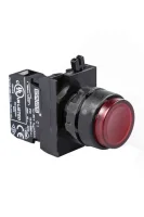 Emas CP200HK Plastik 1NC Yaylı Çıkık Kırmızı 22 mm Buton 