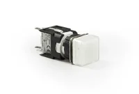 Emas D050KXB Plastik LED'li 12-30V AC/DC Kare Beyaz 16 mm Sinyal 