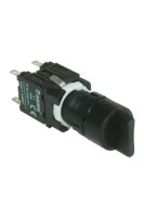 Emas D101YS31 Plastik 2NO (II-0-I) 60° Seçici Yuvarlak Tek Dönüşlü 16 mm Buton - 1