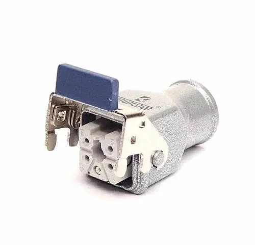 Emas EBM05PM46 Metal 5 Kontak Makine Tipi Priz 10A Alttan Girişli 1 Metal Mandallı Çok Kontaklı - 1