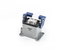 Emas EBM06PD12 Metal 6 Kontak Duvar Tipi Priz 16A Yandan Girişli 2 Mandallı Çok Kontaklı - 1