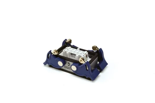 Emas EBM10PM44 Metal 10 Kontak Makine Tipi Priz 16A Alttan Girişli 4 Mandallı Çok Kontaklı - 1