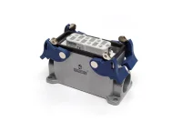 Emas EBM606PD14 Metal 6 Kontak Duvar Tipi Priz 35A Yandan Girişli 4 Mandallı Çok Kontaklı - 1